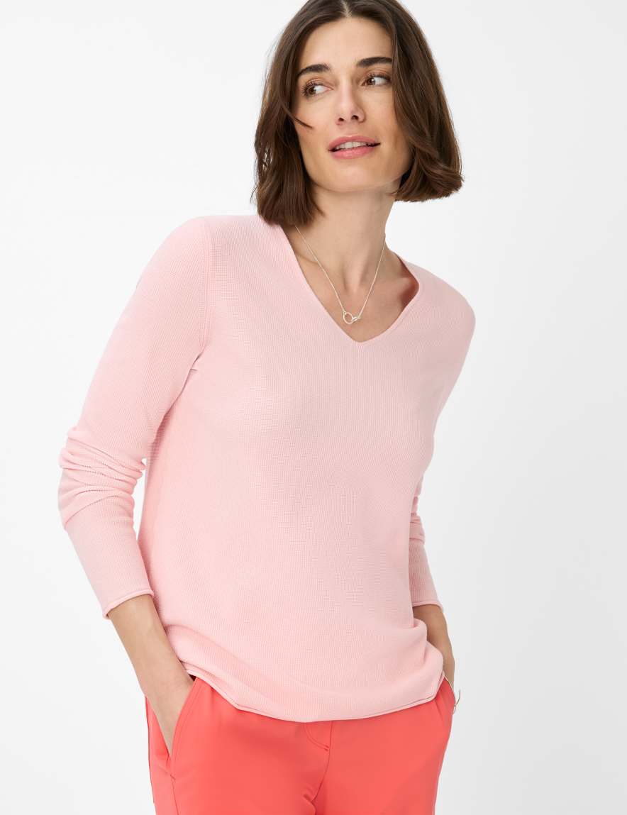 eurex by brax Women's fashion Sweaters Style LESLEY Rose ➜ - buy at Brax