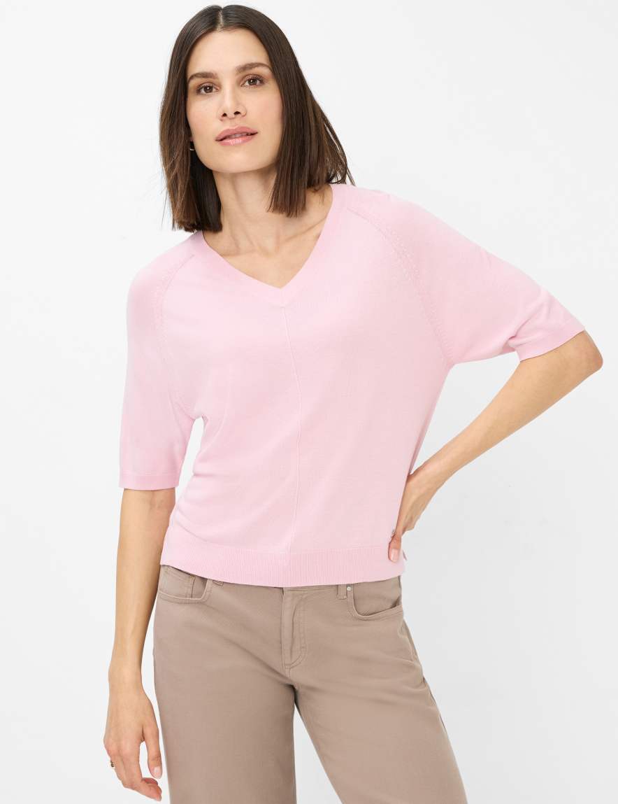 eurex by brax Women's fashion Sweaters Style LESLEY Rose ➜ - buy at Brax