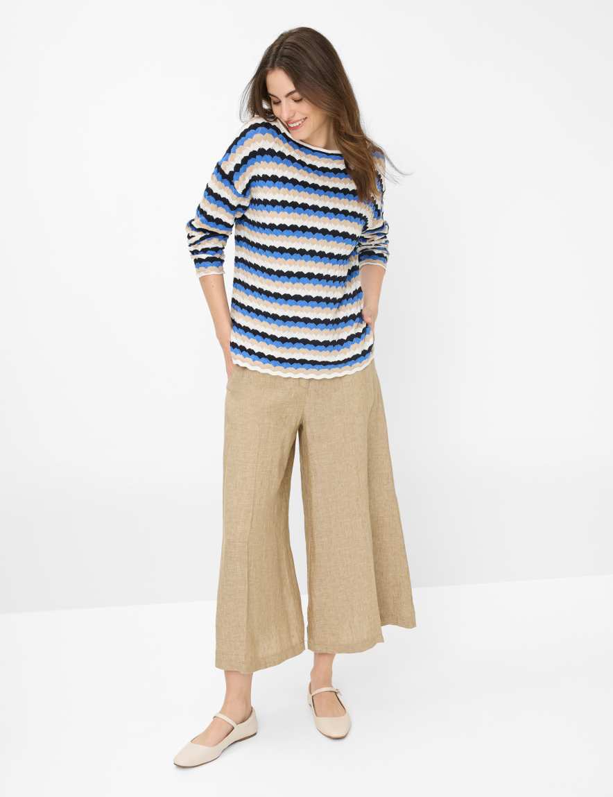 Eurex By Brax Women's Fashion Sweaters Style LIZ Blue ➜ - Buy Now At Brax