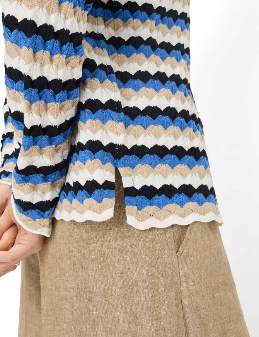 Eurex By Brax Women's Fashion Sweaters Style LIZ Blue ➜ - Buy Now At Brax