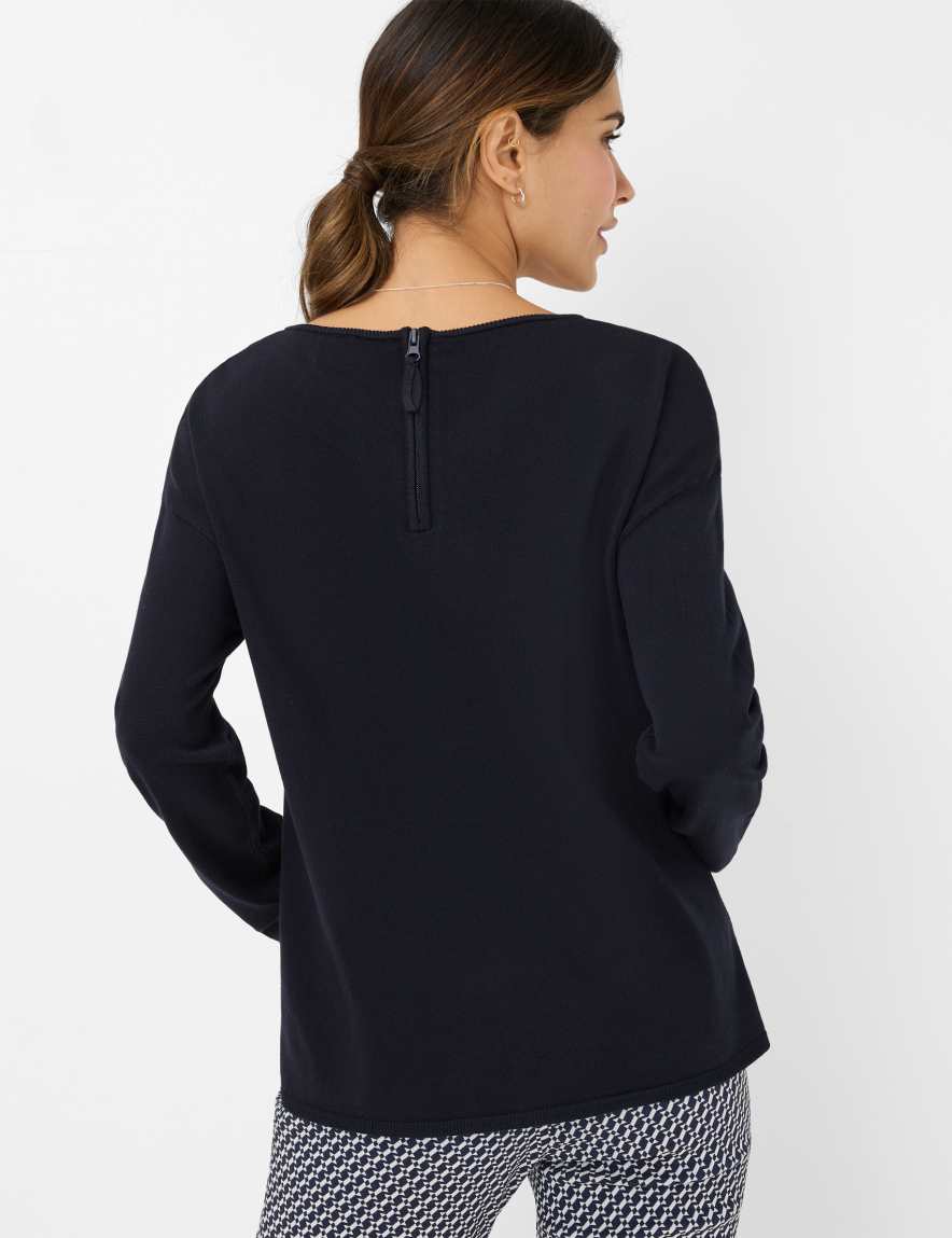 Eurex By Brax Women's Fashion Sweaters Style LIZ Dark Blue