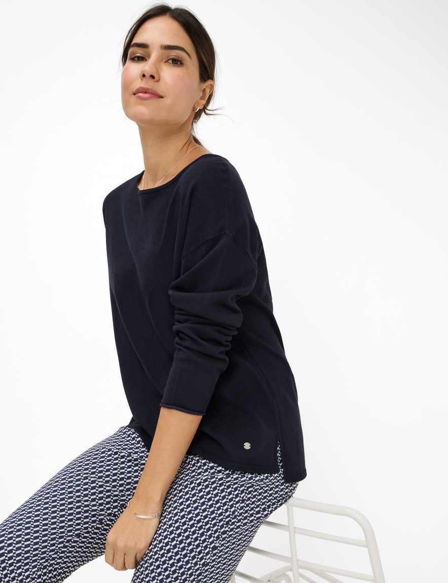 Eurex By Brax Women's Fashion Sweaters Style LIZ Dark Blue