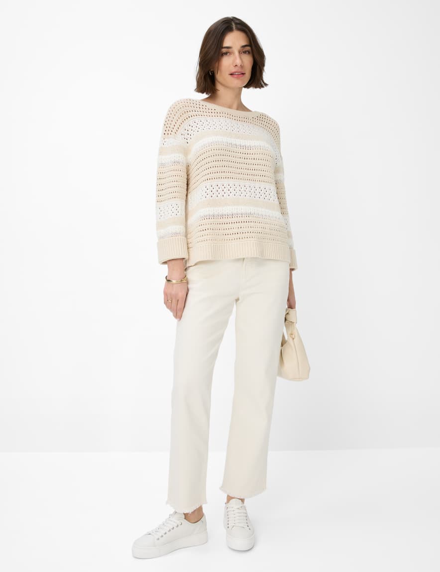 Eurex By Brax Women's Fashion Sweaters Style LIZ Light Beige
