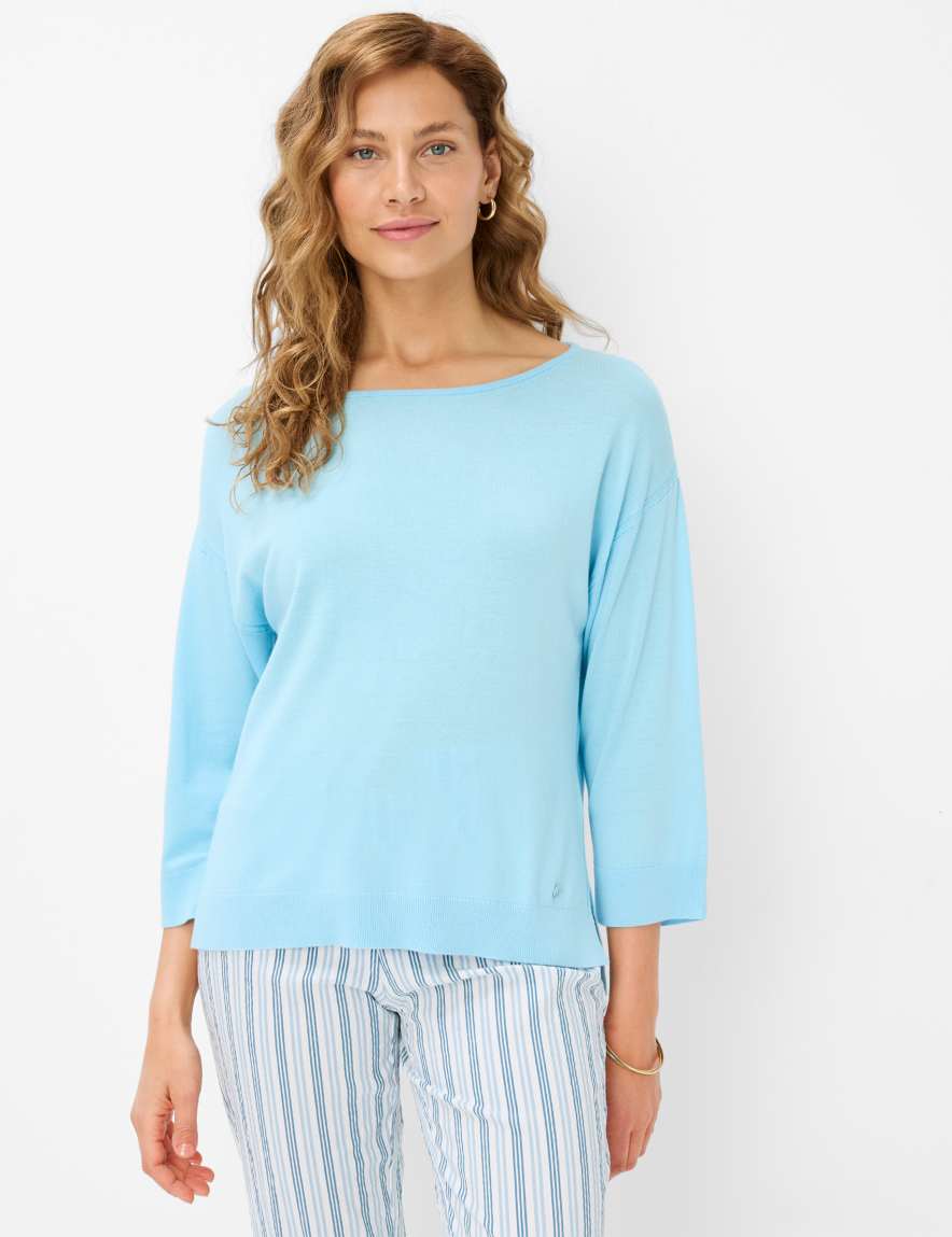 eurex by brax Women's fashion Sweaters Style LIZ Light Blue