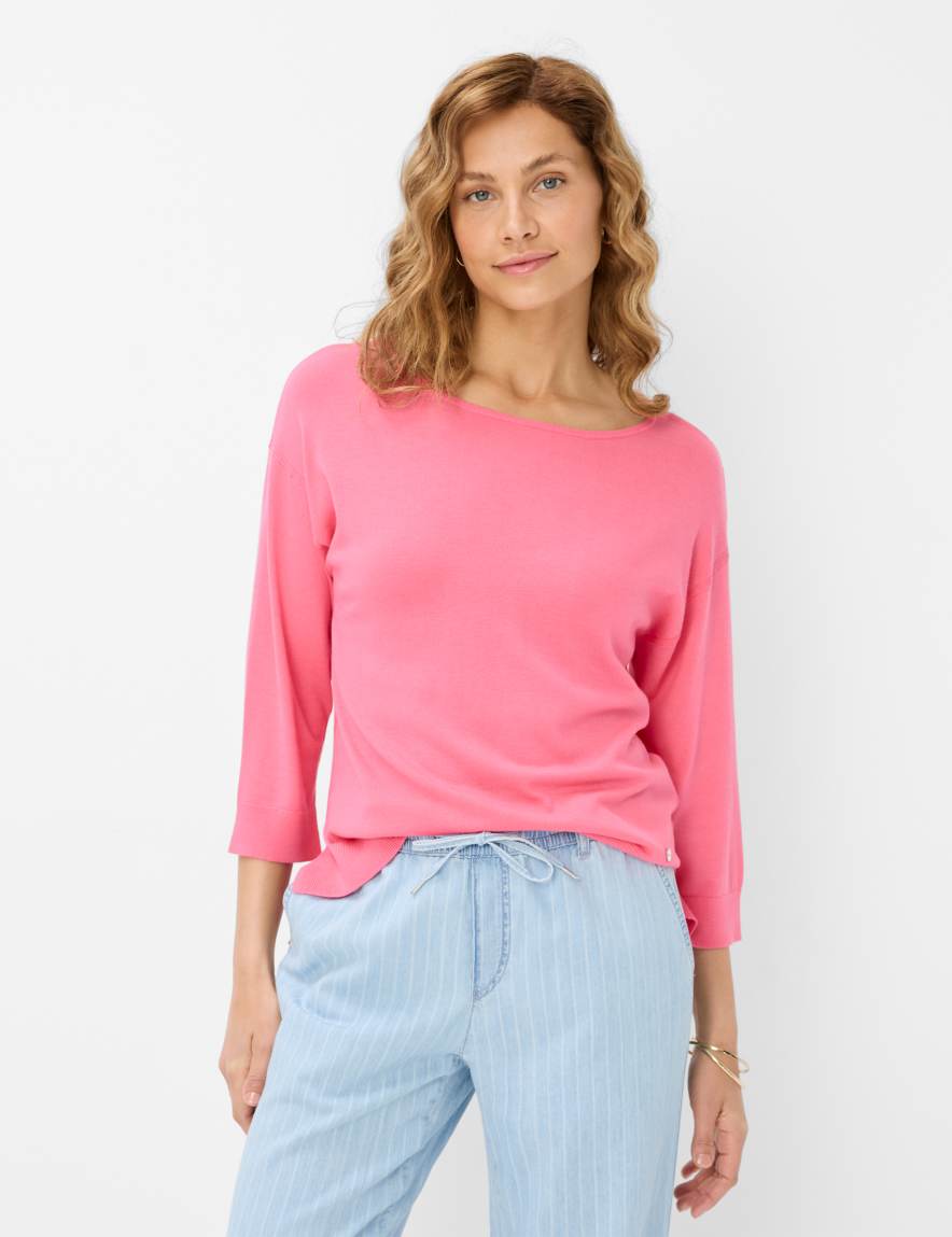 eurex by brax Women's fashion Sweaters Style LIZ Pink ➜ - buy now at Brax