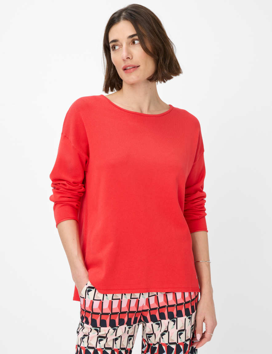 eurex by brax Women's fashion Sweaters Style LIZ Red ➜ - buy now at Brax