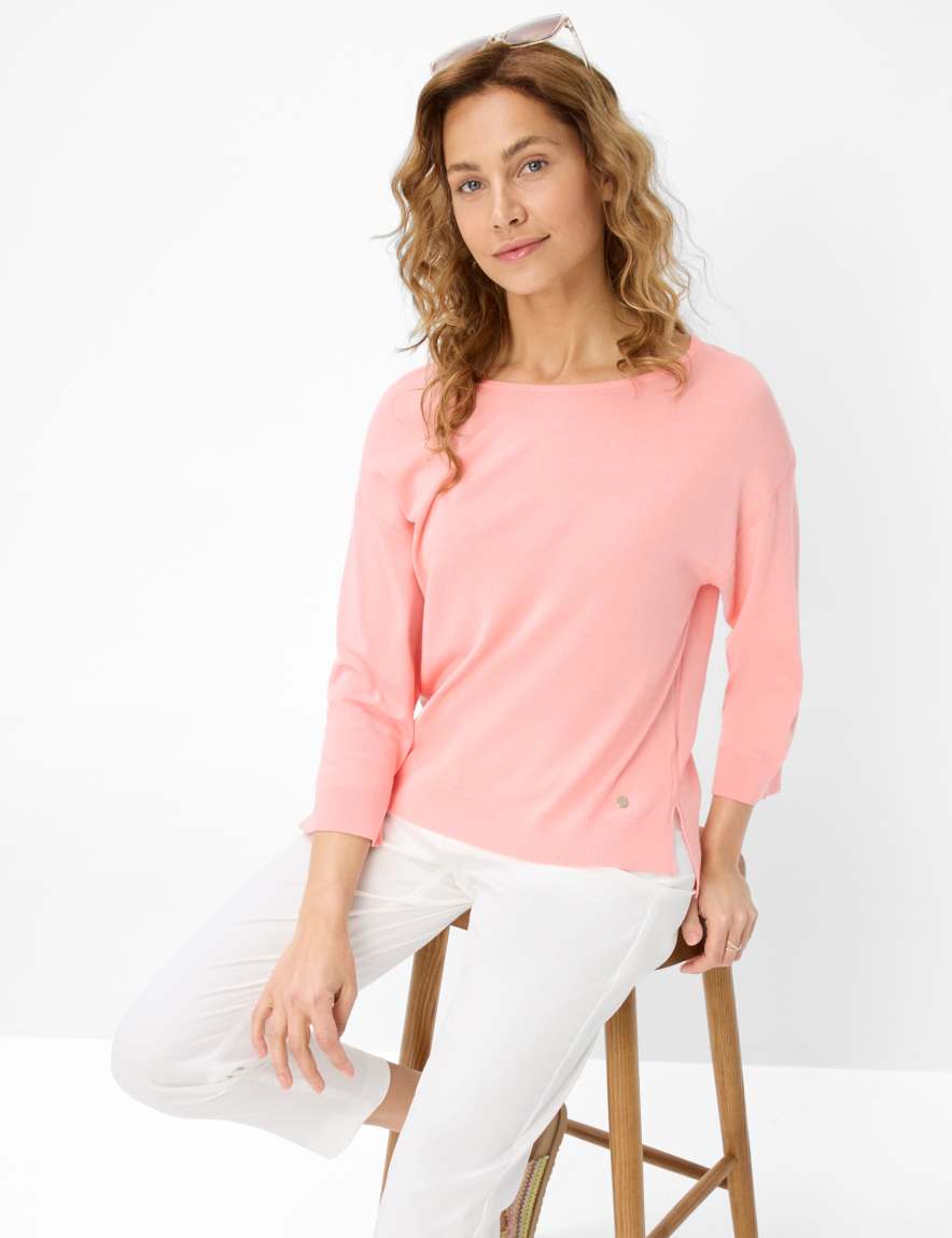 Eurex By Brax Women's Fashion Sweaters Style LIZ Rose ➜ - Buy Now At Brax