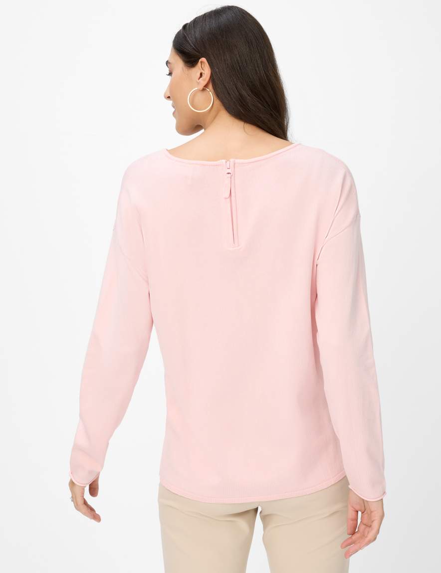 Eurex By Brax Women's Fashion Sweaters Style LIZ Rose ➜ - Buy Now At Brax