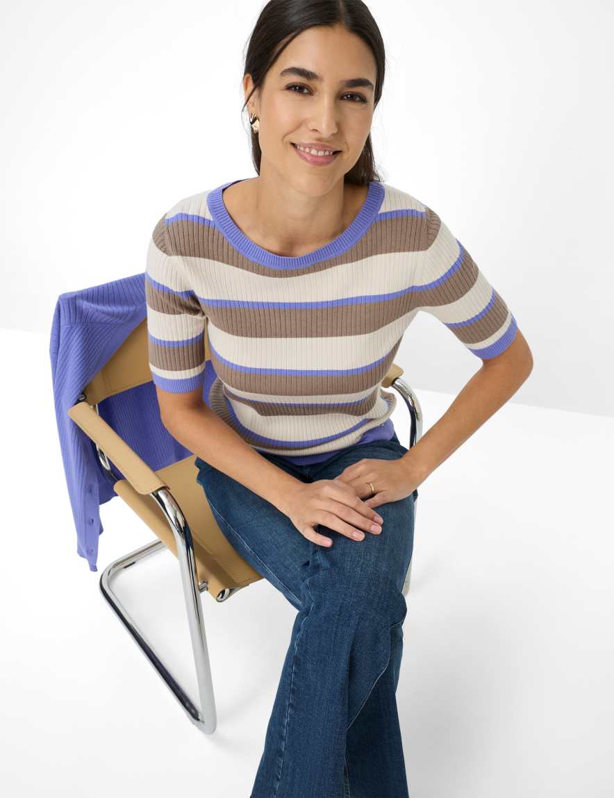 Eurex By Brax Women's Fashion Sweaters Style LYNN Purple ➜ - Buy At Brax