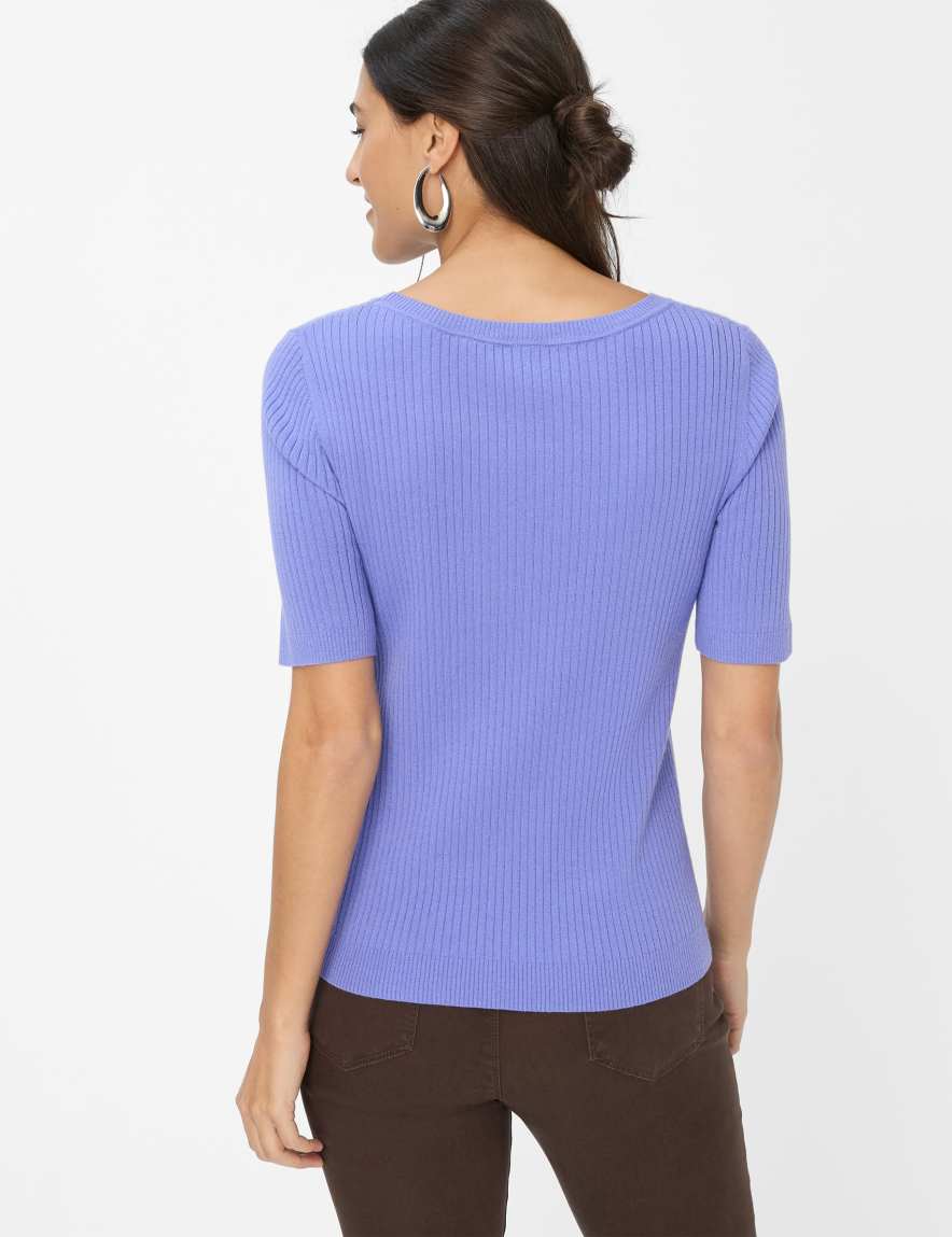 Eurex By Brax Women's Fashion Sweaters Style LYNN Purple ➜ - Buy At Brax