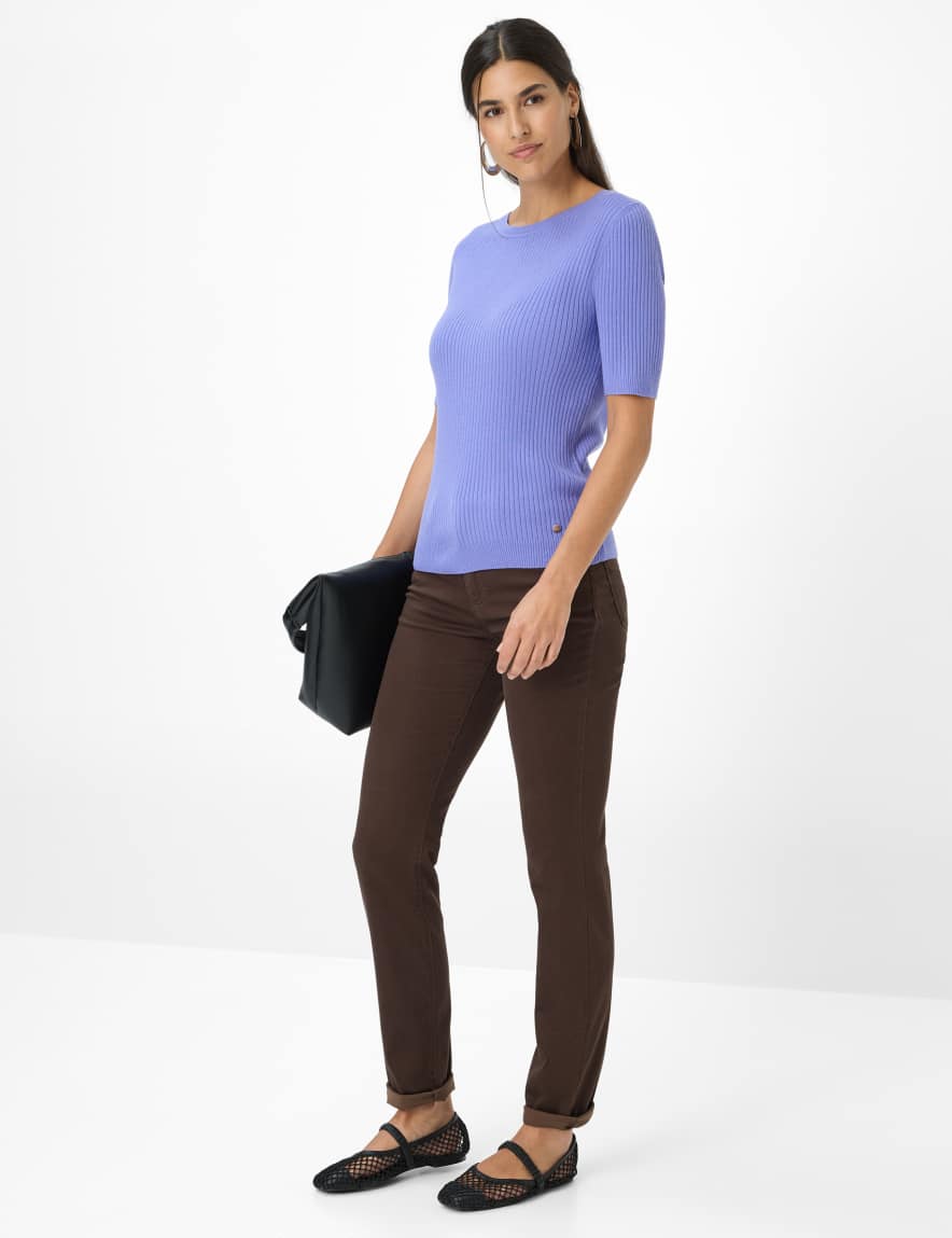 Eurex By Brax Women's Fashion Sweaters Style LYNN Purple ➜ - Buy At Brax