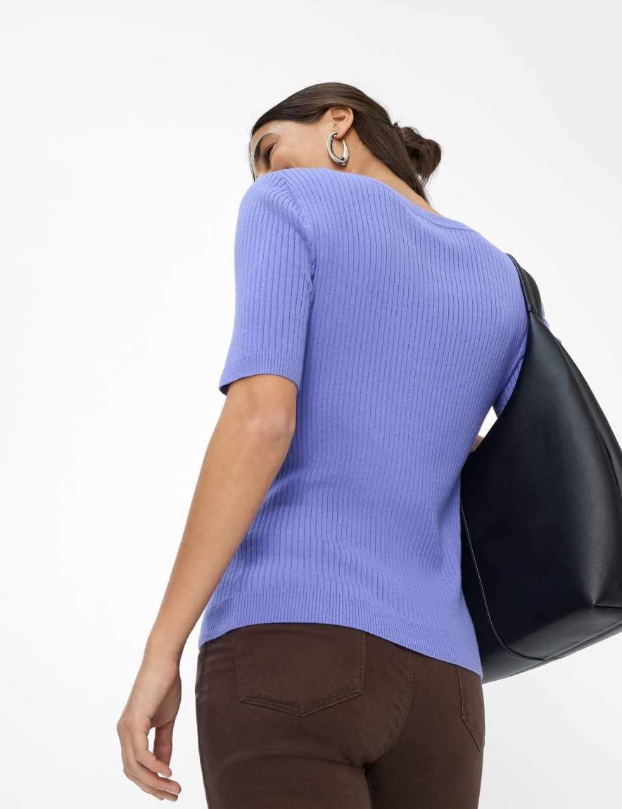 Eurex By Brax Women's Fashion Sweaters Style LYNN Purple ➜ - Buy At Brax