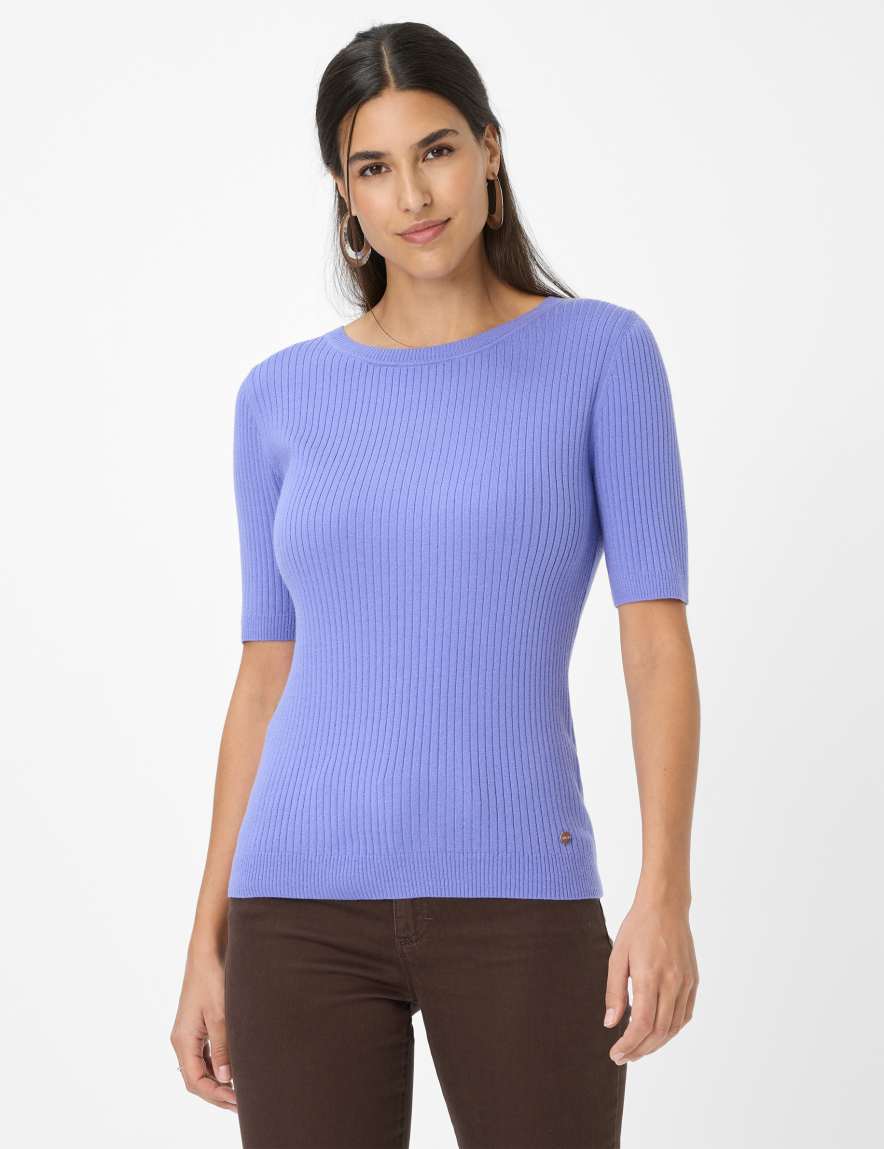eurex by brax Women's fashion Sweaters Style LYNN Purple ➜ - buy at Brax