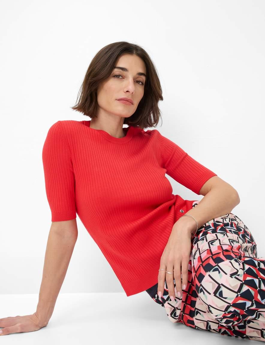 Eurex By Brax Women's Fashion Sweaters Style LYNN Red ➜ - Buy Now At Brax