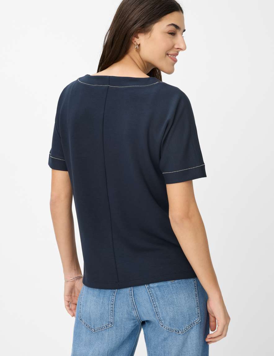 Eurex By Brax Women's Fashion T-shirts Style BAILEE Dark Blue