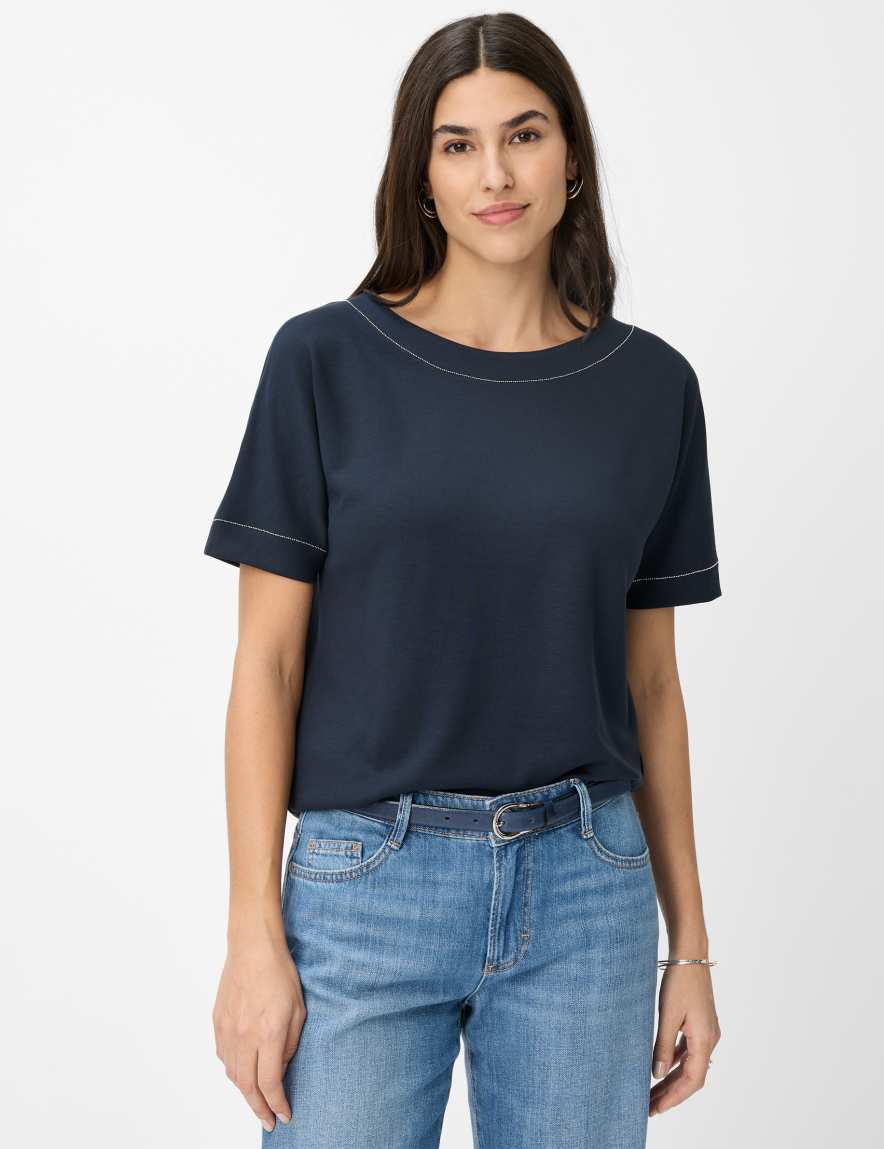 eurex by brax Women's fashion T-shirts Style BAILEE Dark Blue