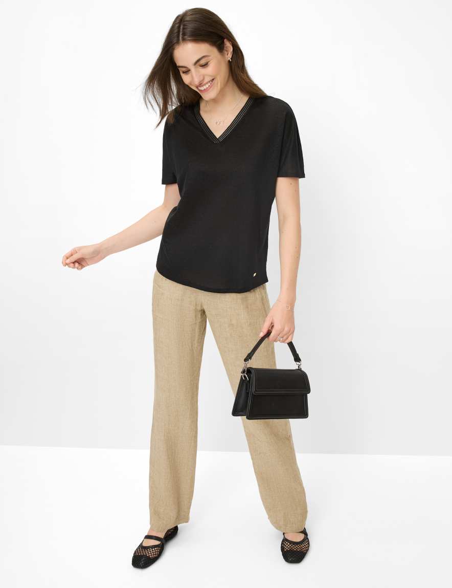 Eurex By Brax Women's Fashion T-shirts Style CAELEN Black ➜ - Buy At Brax