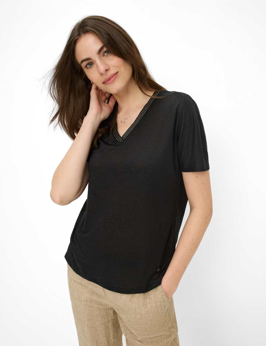 eurex by brax Women's fashion T-shirts Style CAELEN Black ➜ - buy at Brax