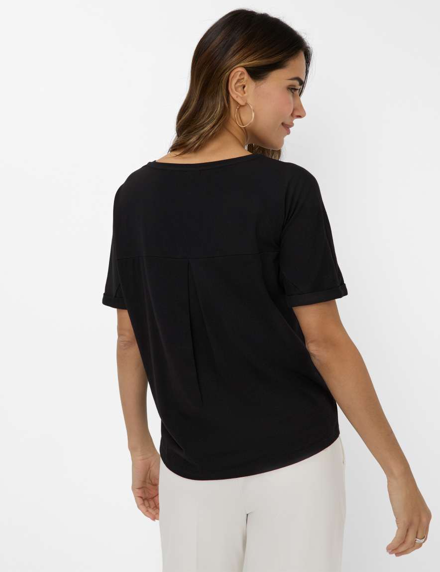 Eurex By Brax Women's Fashion T-shirts Style CAELEN Black ➜ - Buy At Brax