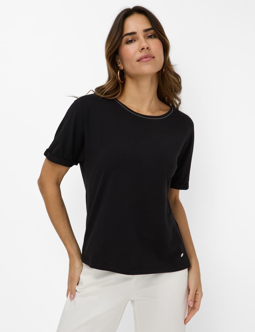 eurex by brax Women's fashion T-shirts Style CAELEN Black ➜ - buy at Brax