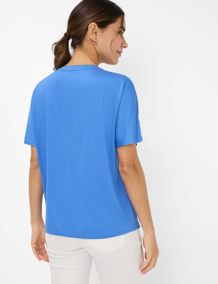 Eurex By Brax Women's Fashion T-shirts Style CAELEN Blue ➜ - Buy At Brax