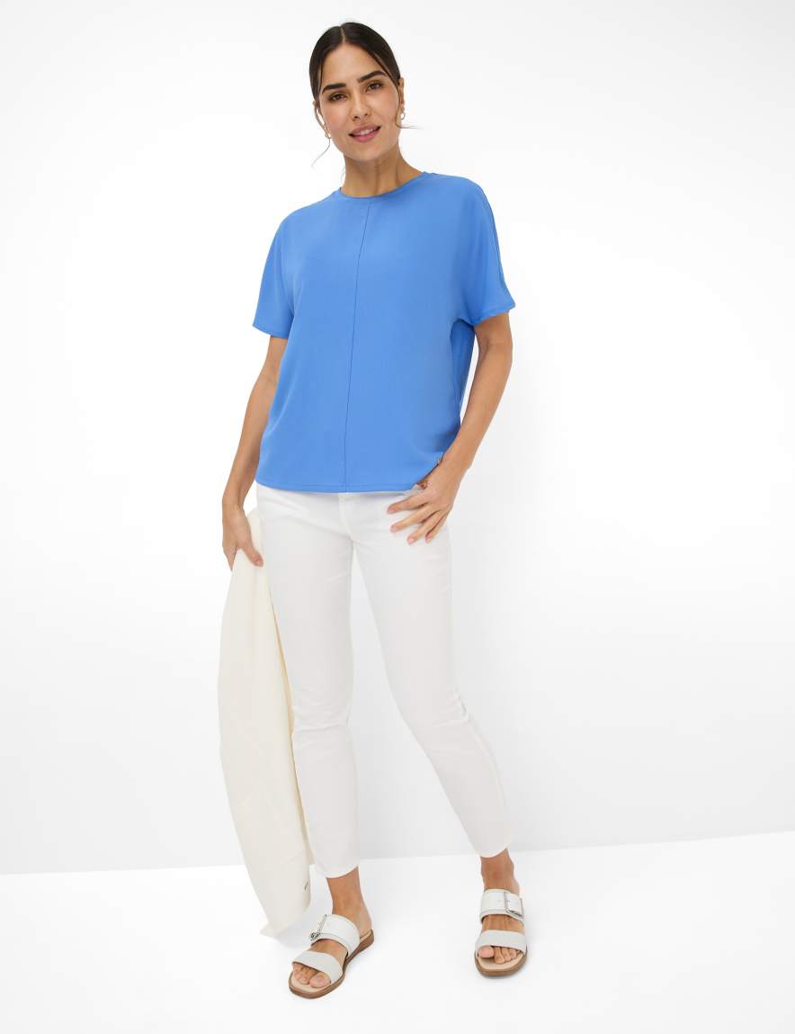 Eurex By Brax Women's Fashion T-shirts Style CAELEN Blue ➜ - Buy At Brax