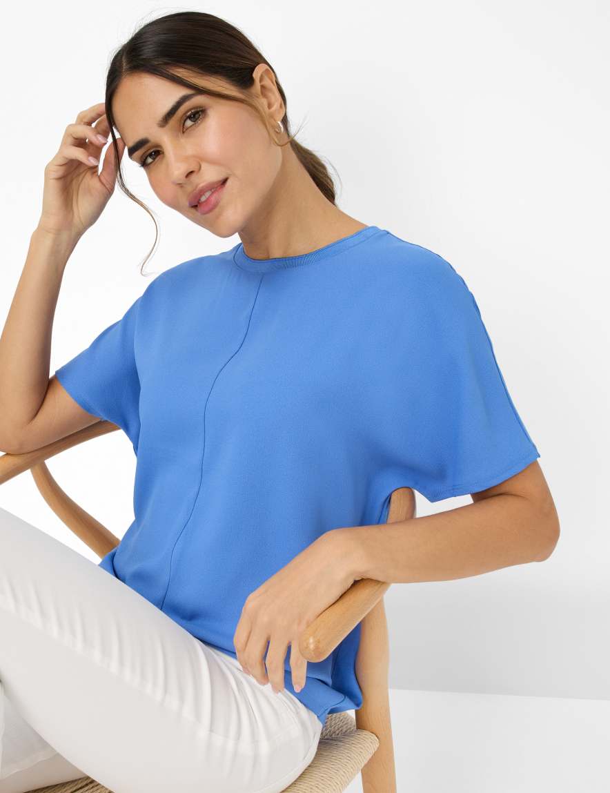 Eurex By Brax Women's Fashion T-shirts Style CAELEN Blue ➜ - Buy At Brax