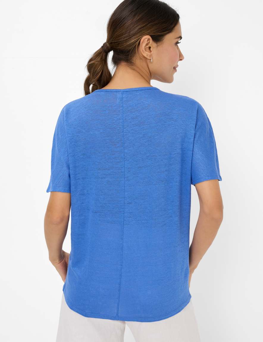 Eurex By Brax Women's Fashion T-shirts Style CAELEN Blue ➜ - Buy At Brax