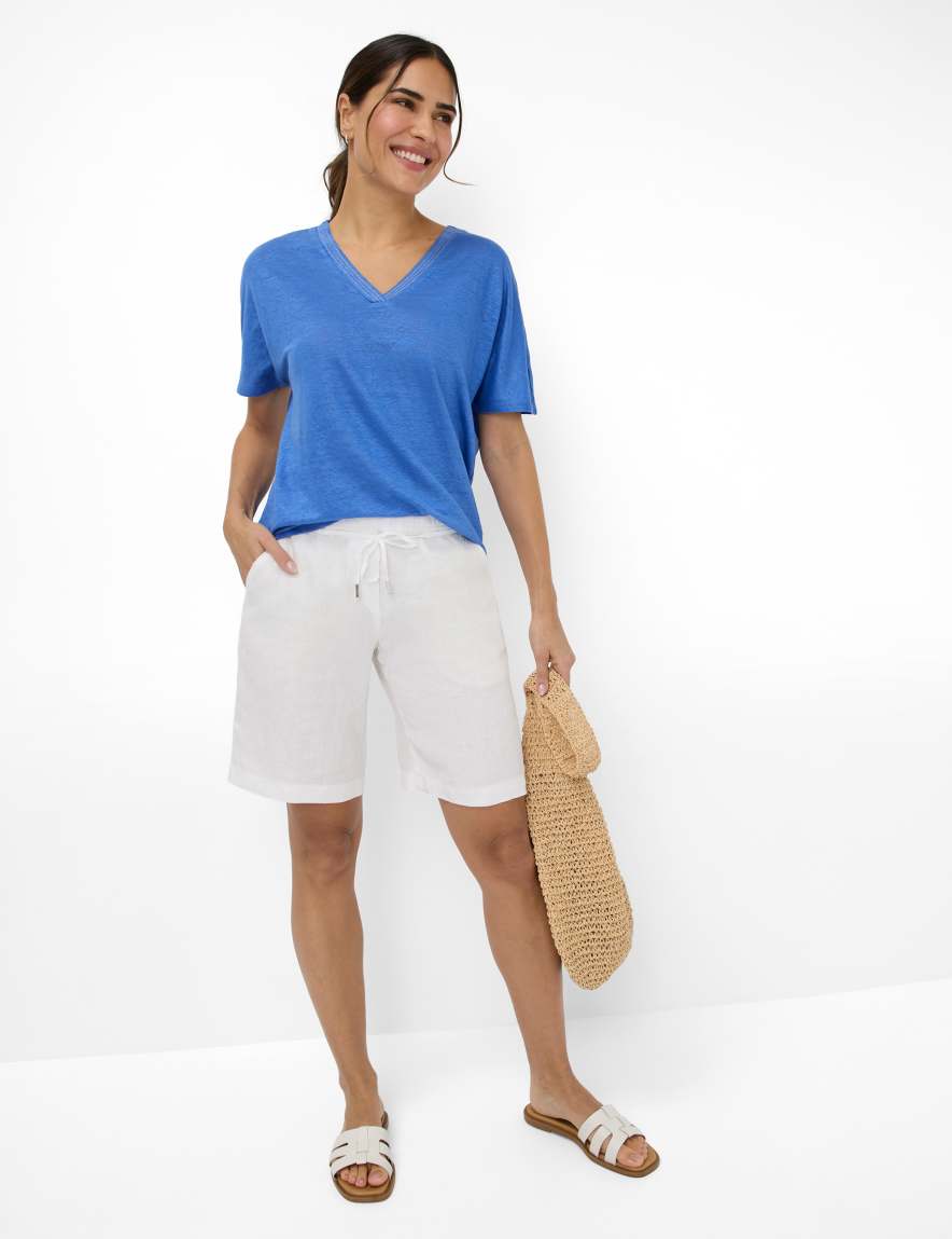 Eurex By Brax Women's Fashion T-shirts Style CAELEN Blue ➜ - Buy At Brax