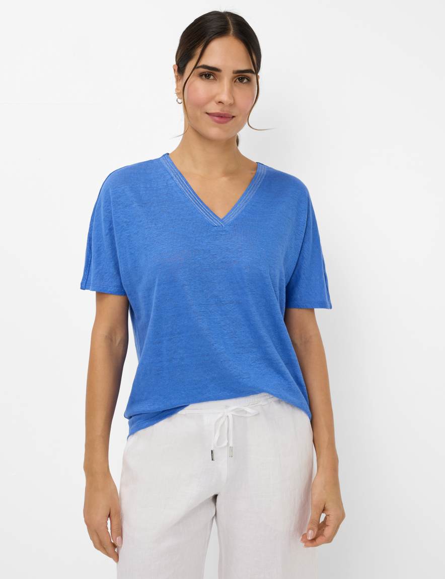 eurex by brax Women's fashion T-shirts Style CAELEN Blue ➜ - buy at Brax