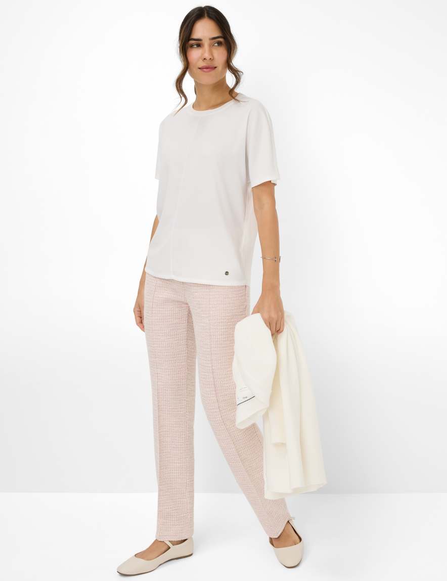 Eurex By Brax Women's Fashion T-shirts Style CAELEN Cream White