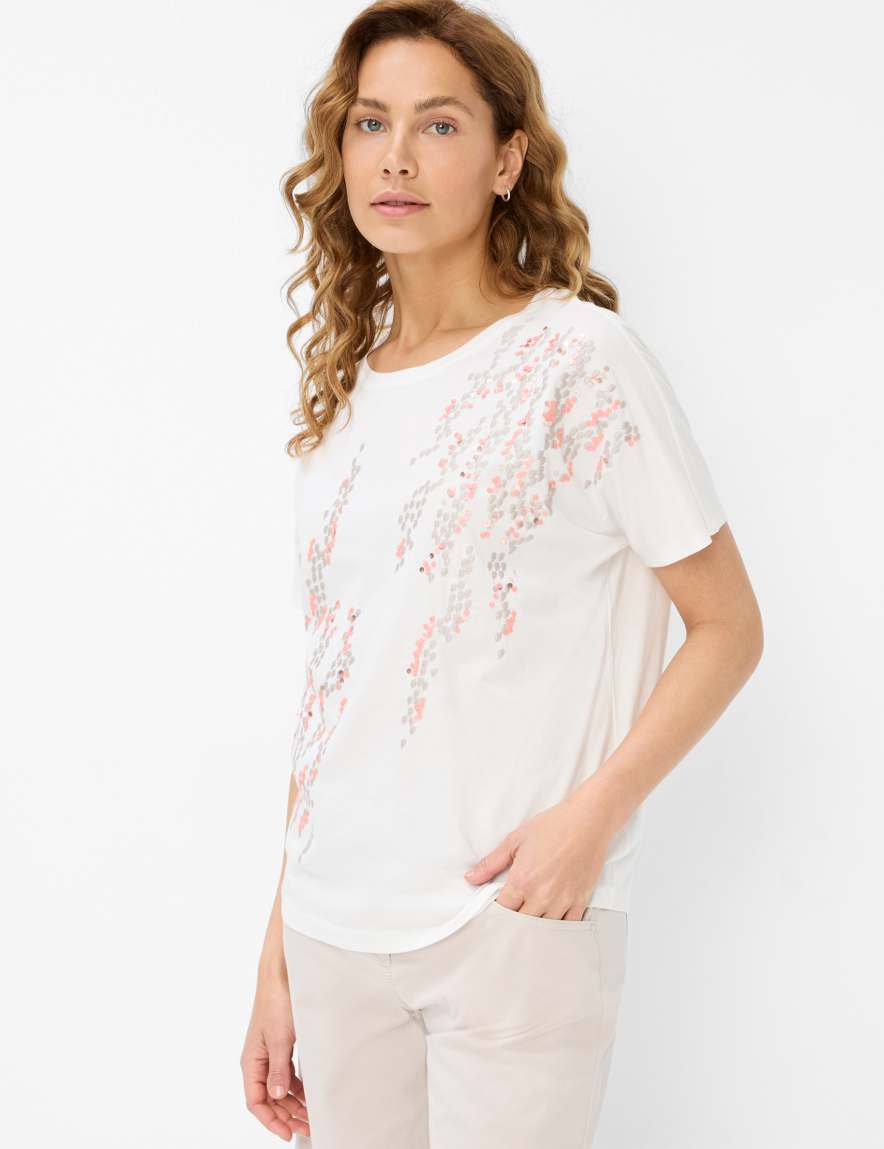 eurex by brax Women's fashion T-shirts Style CAELEN Cream White