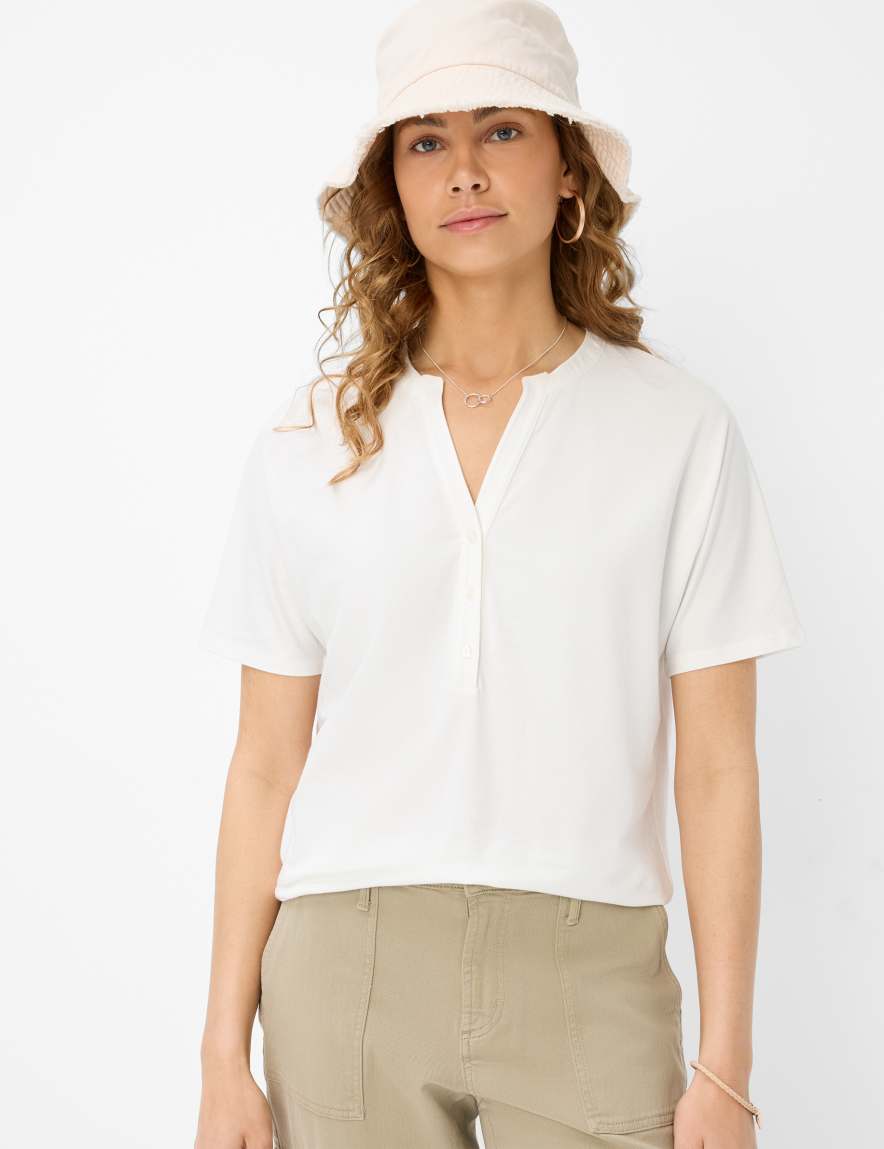 eurex by brax Women's fashion T-shirts Style CAELEN Cream White