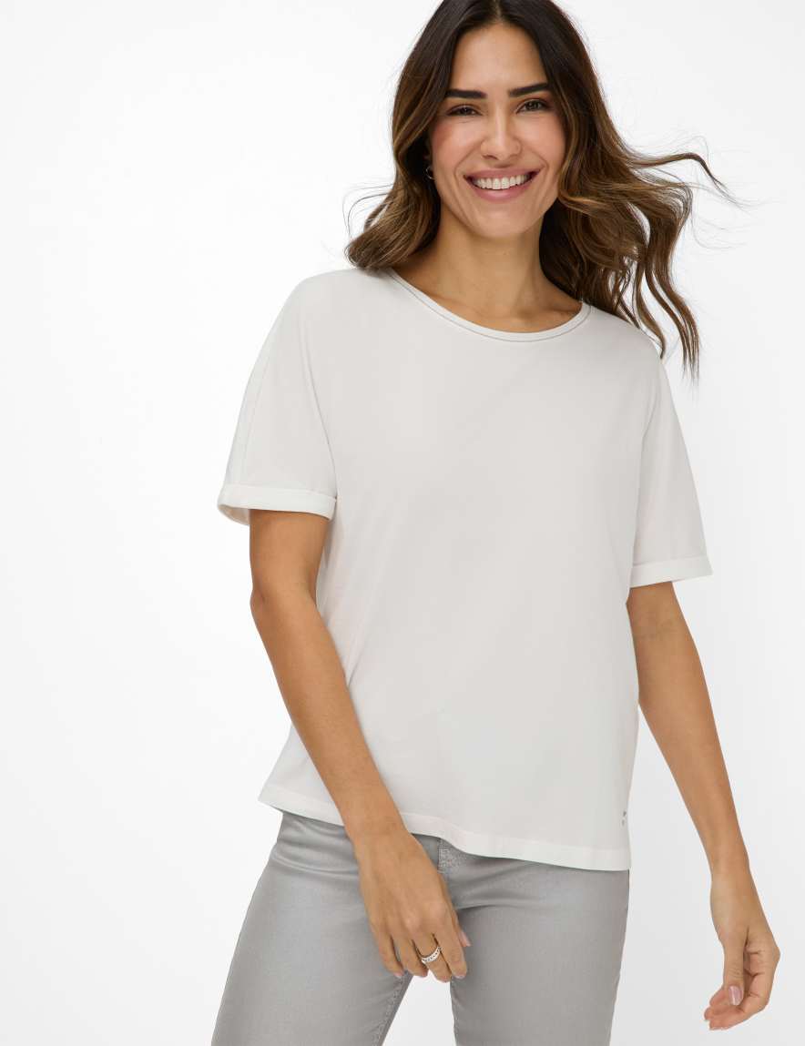 eurex by brax Women's fashion T-shirts Style CAELEN Cream White