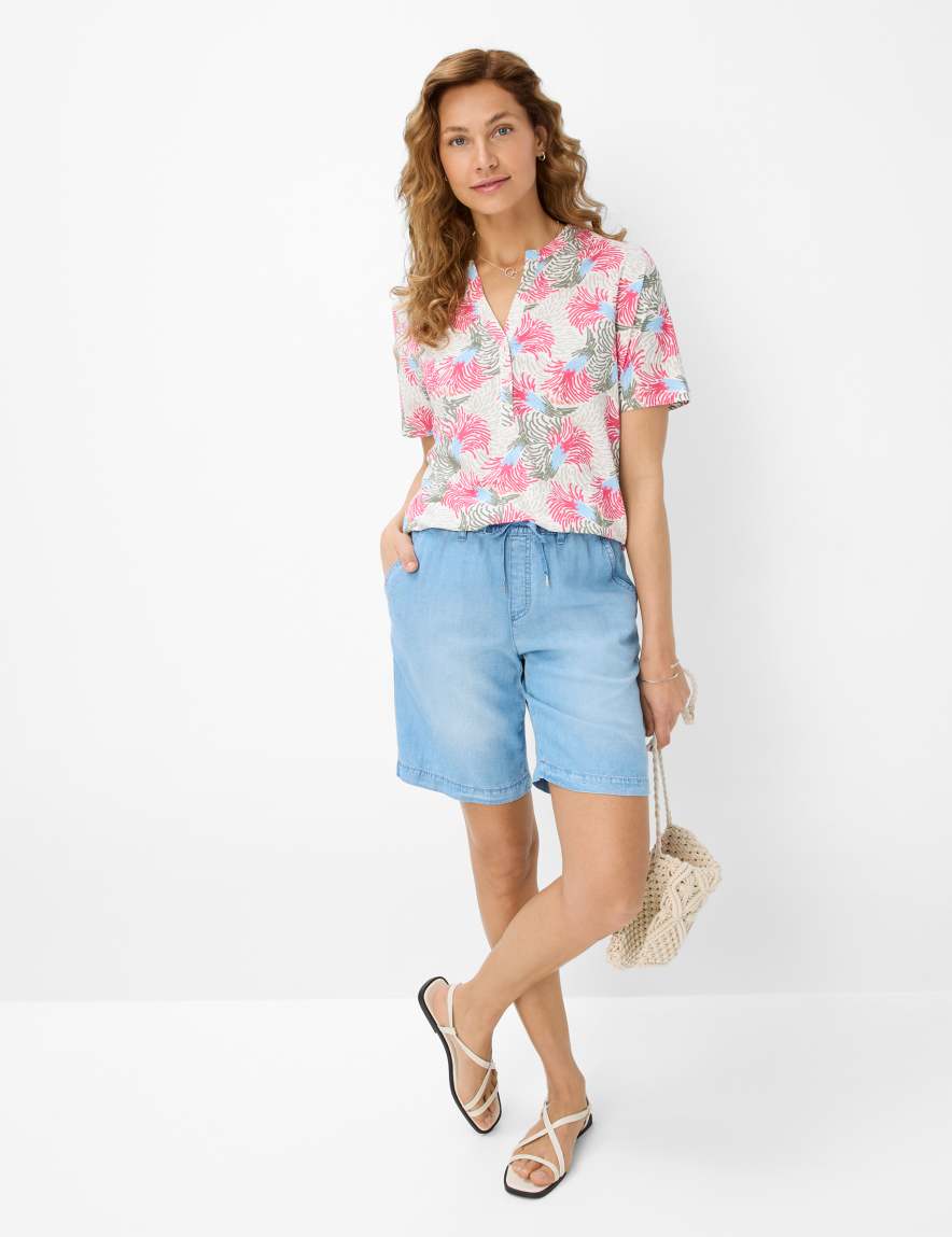 Eurex By Brax Women's Fashion T-shirts Style CAELEN Cream White