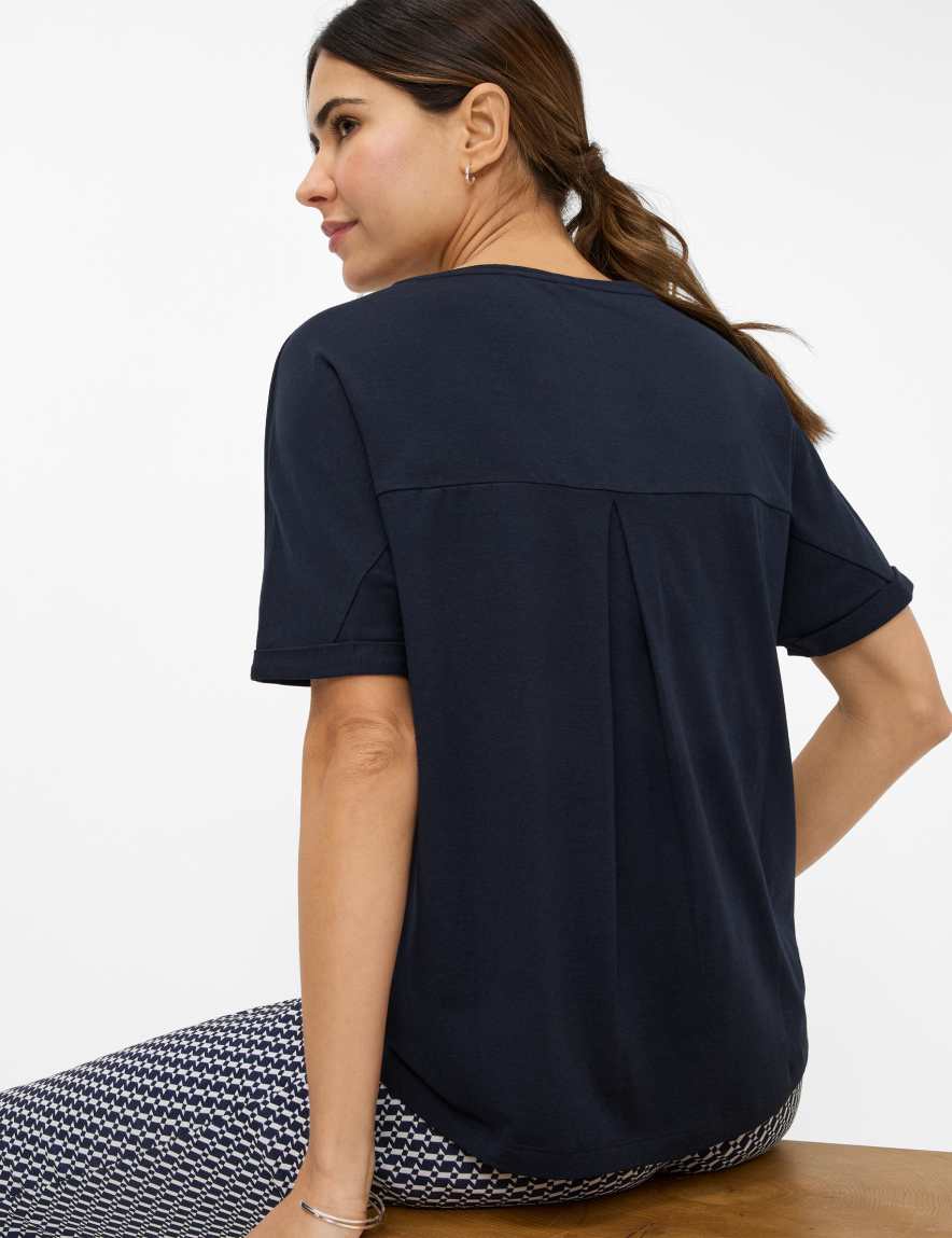 Eurex By Brax Women's Fashion T-shirts Style CAELEN Dark Blue