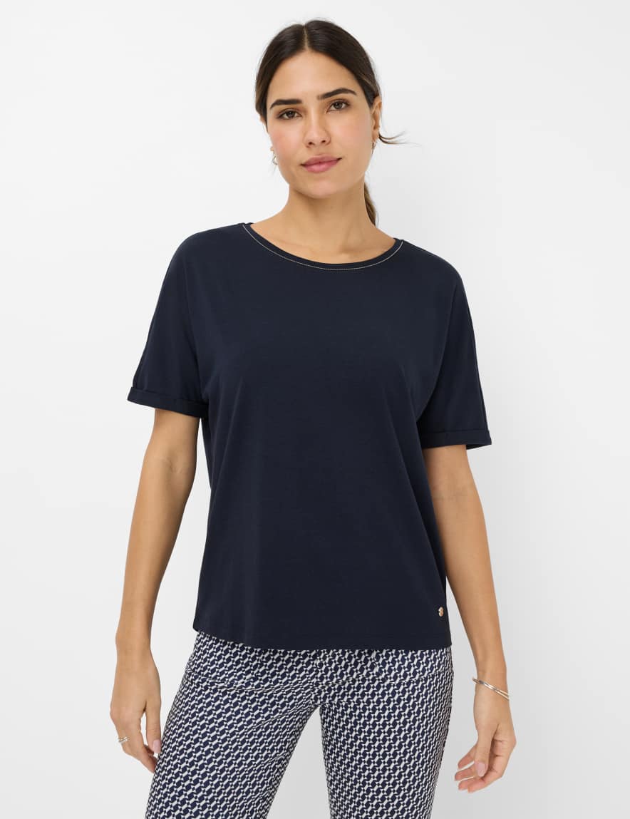 eurex by brax Women's fashion T-shirts Style CAELEN Dark Blue