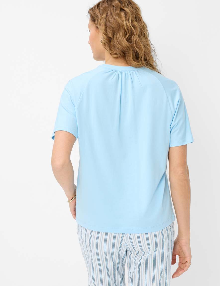 Eurex By Brax Women's Fashion T-shirts Style CAELEN Light Blue