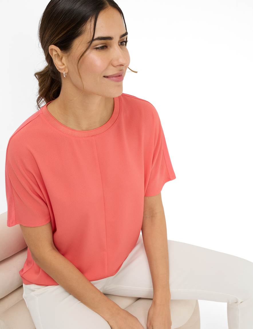 Eurex By Brax Women's Fashion T-shirts Style CAELEN Light Red