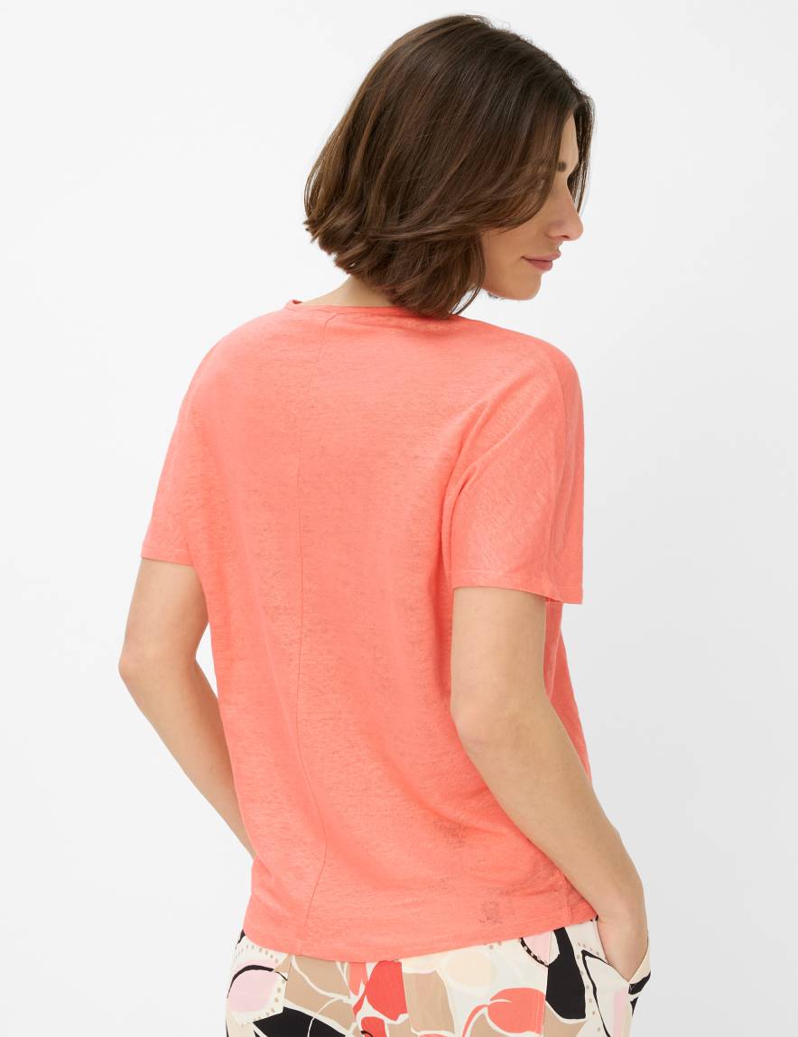 Eurex By Brax Women's Fashion T-shirts Style CAELEN Light Red