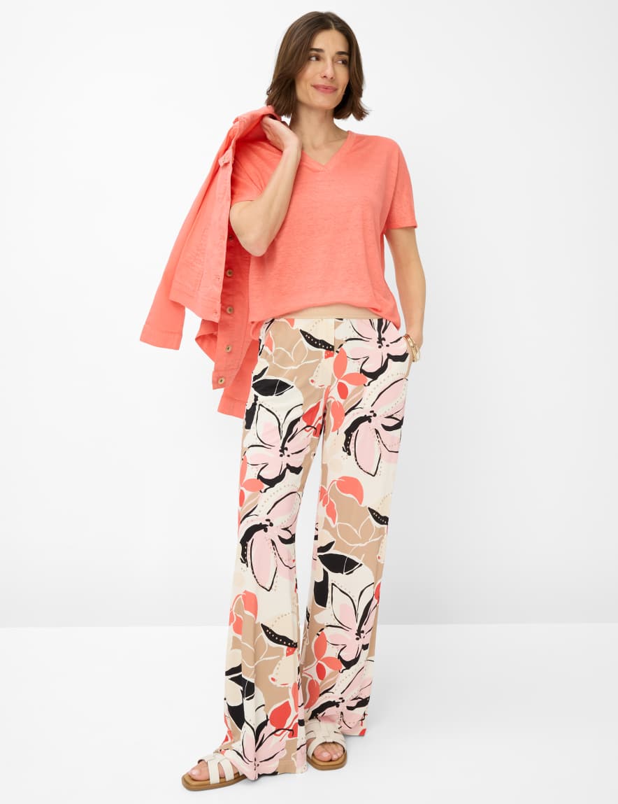 Eurex By Brax Women's Fashion T-shirts Style CAELEN Light Red