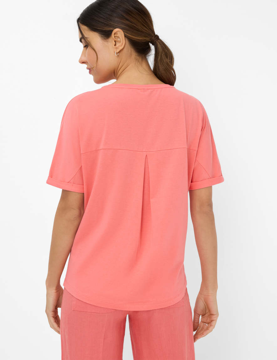 Eurex By Brax Women's Fashion T-shirts Style CAELEN Light Red