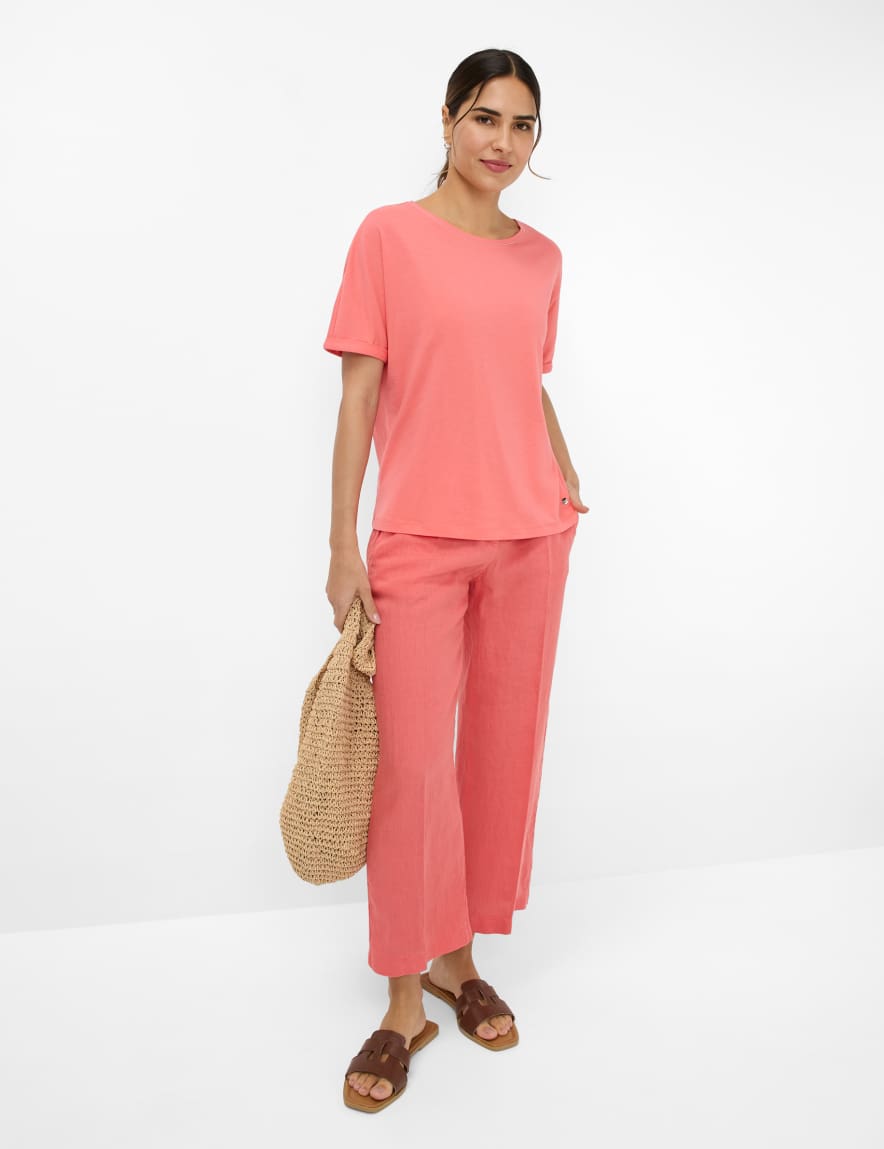 Eurex By Brax Women's Fashion T-shirts Style CAELEN Light Red