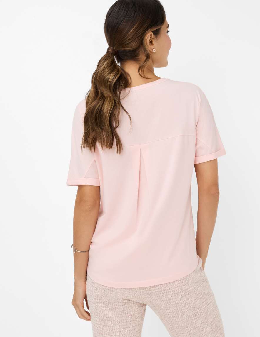 Eurex By Brax Women's Fashion T-shirts Style CAELEN Rose ➜ - Buy At Brax