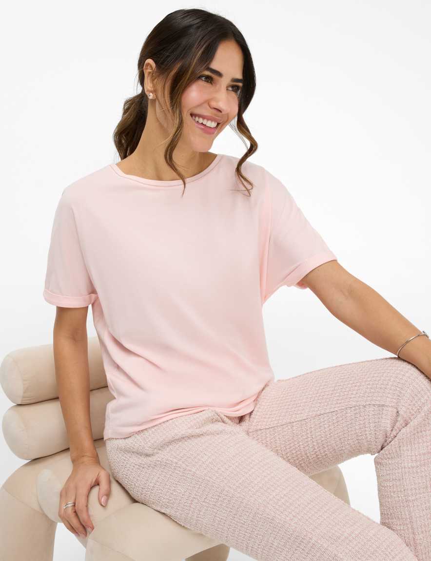 Eurex By Brax Women's Fashion T-shirts Style CAELEN Rose ➜ - Buy At Brax