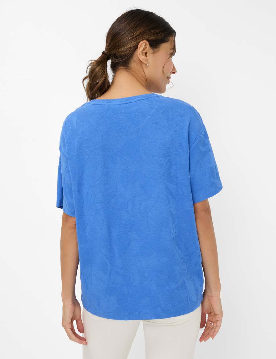 Eurex By Brax Women's Fashion T-shirts Style CALLY Blue ➜ - Buy At Brax