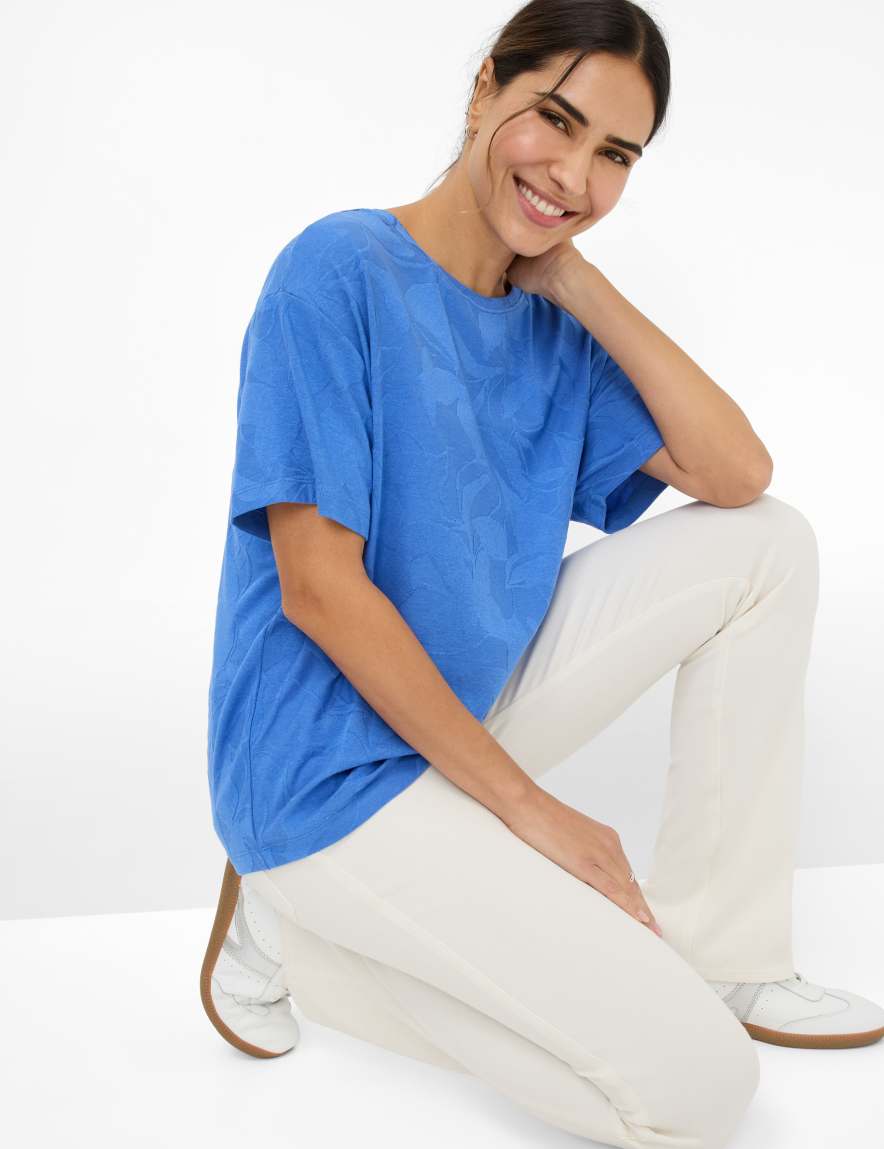 Eurex By Brax Women's Fashion T-shirts Style CALLY Blue ➜ - Buy At Brax