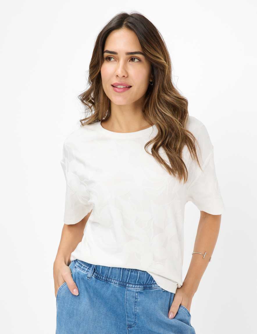 eurex by brax Women's fashion T-shirts Style CALLY Cream White