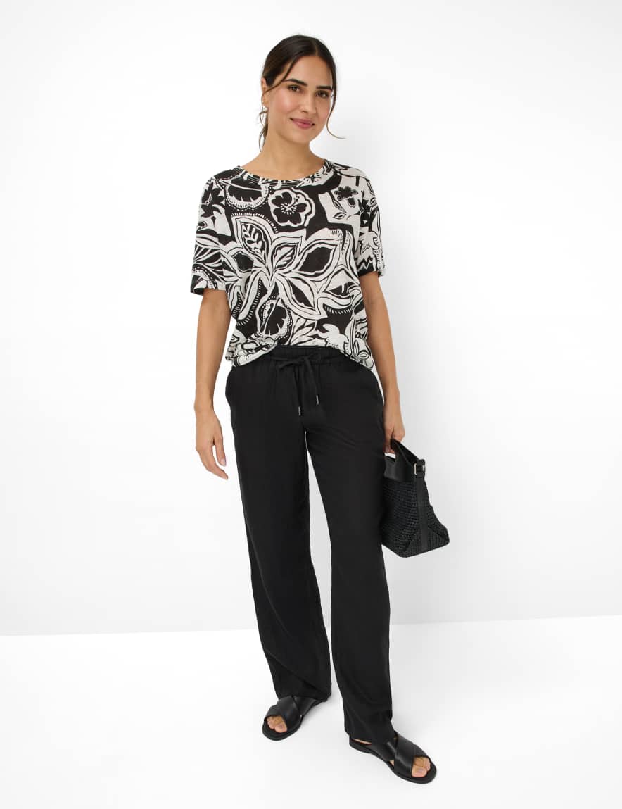 Eurex By Brax Women's Fashion T-shirts Style CANDICE Black