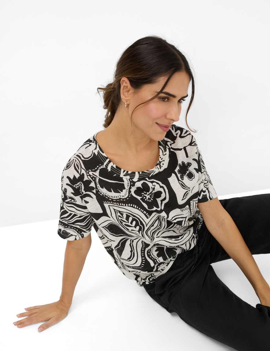 Eurex By Brax Women's Fashion T-shirts Style CANDICE Black